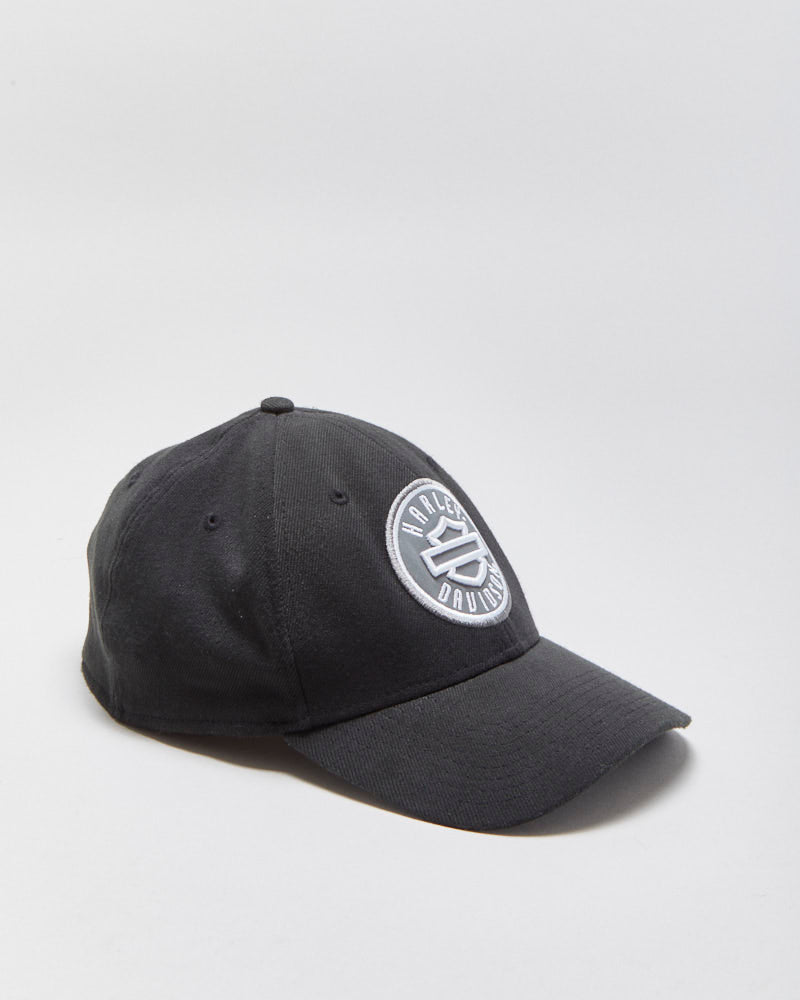 Vintage Harley Davidson New Era 39Thirty 3M Badge Stretch Fit Baseball Cap - L/XL