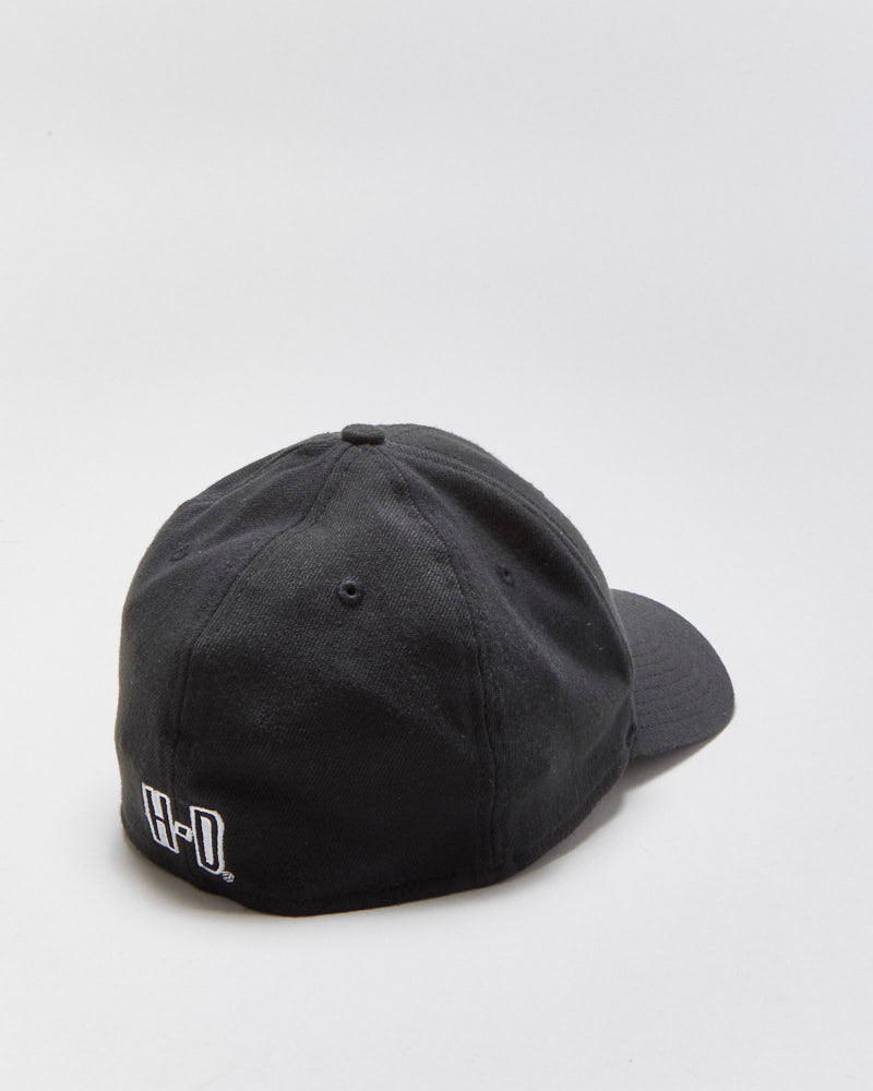 Vintage Harley Davidson New Era 39Thirty 3M Badge Stretch Fit Baseball Cap - L/XL