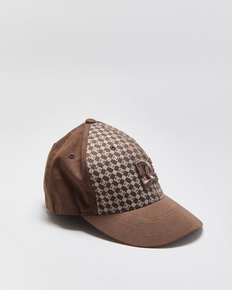 Vintage Y2K 00s DC Shoe Co. Monogram FlexFit Baseball Cap - S/M