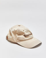 Vintage Y2K 00s Timberland Khaki Canvas Leather Strap Baseball Cap - OS