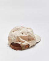 Vintage Y2K 00s Timberland Khaki Canvas Leather Strap Baseball Cap - OS