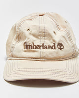 Vintage Y2K 00s Timberland Khaki Canvas Leather Strap Baseball Cap - OS