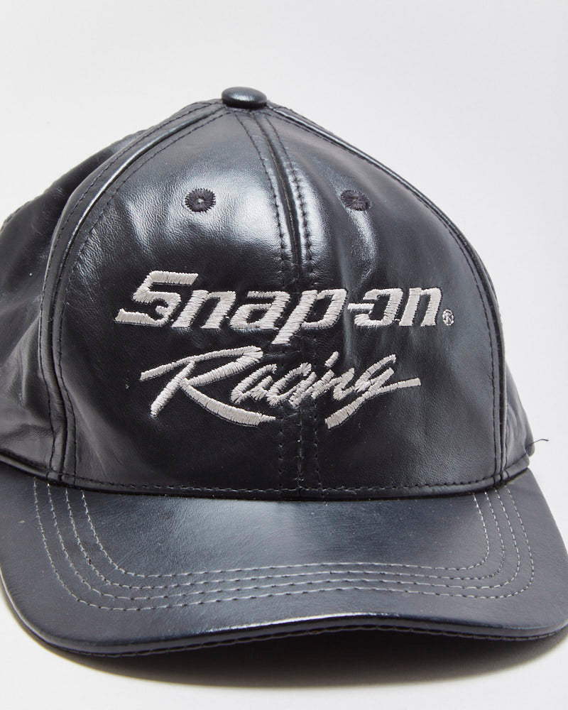 Vintage 1990s Snap-On Racing Leather Choko Made In USA Baseball Cap - OS
