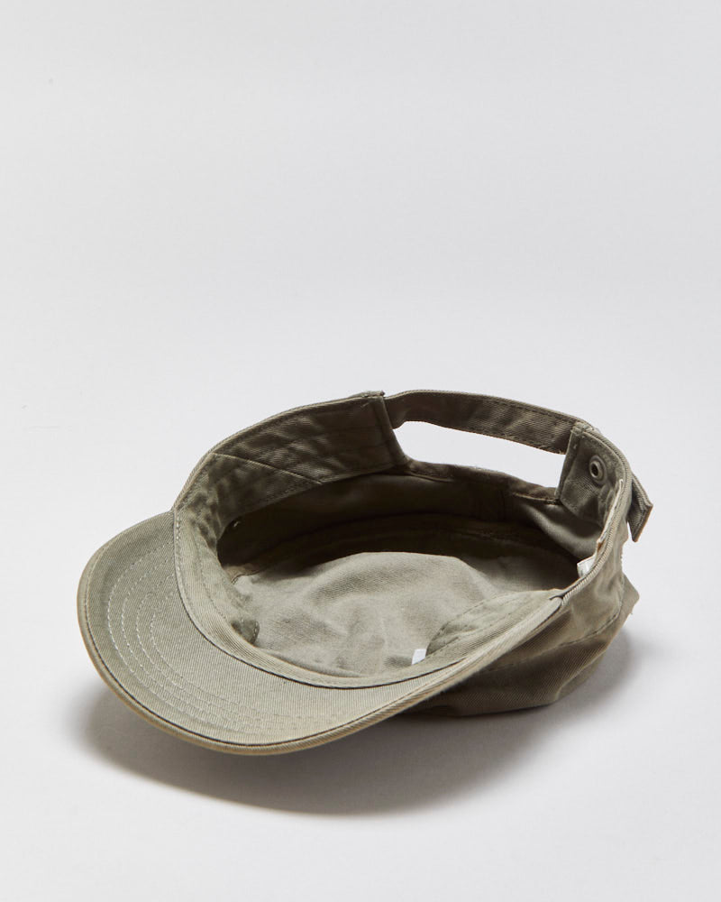 Vintage Y2K 00s Roots Khaki Organic Canvas Army Cap - OS