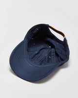 Vintage Tommy Hilfiger Embroidered Canvas Leather Strap Baseball Cap - OS