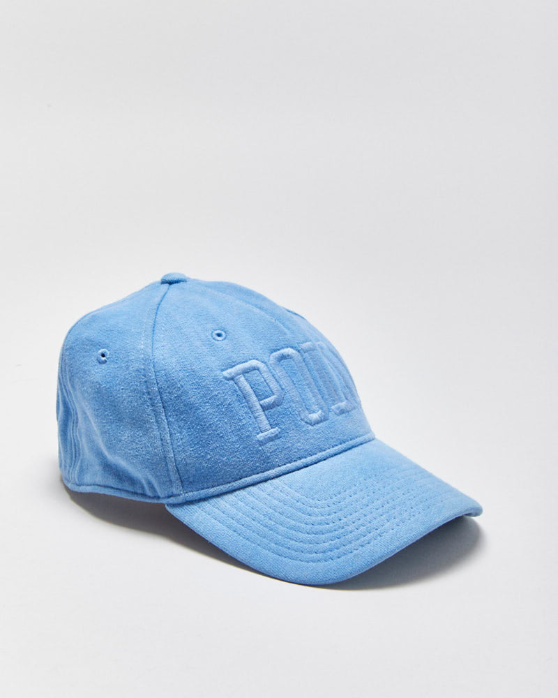 Vintage Polo Ralph Lauren Velour Spell Out Snapback Baseball Cap - OS