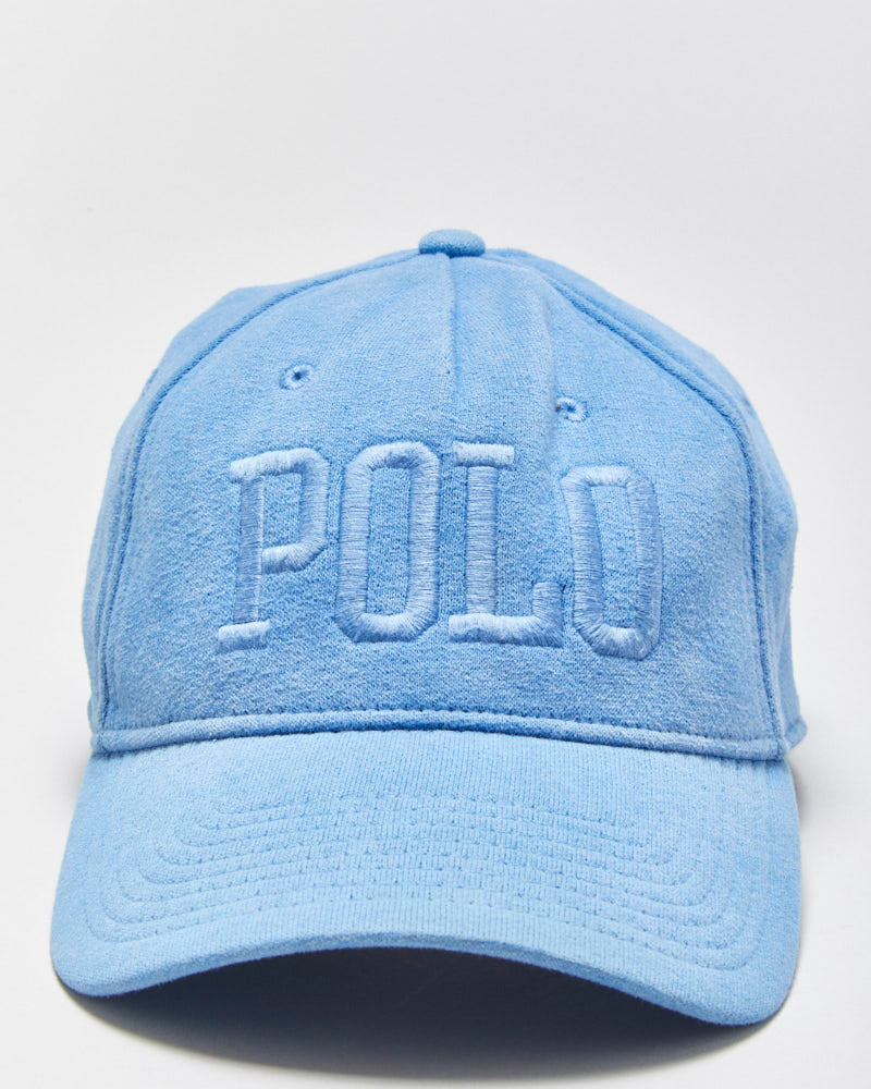Vintage Polo Ralph Lauren Velour Spell Out Snapback Baseball Cap - OS