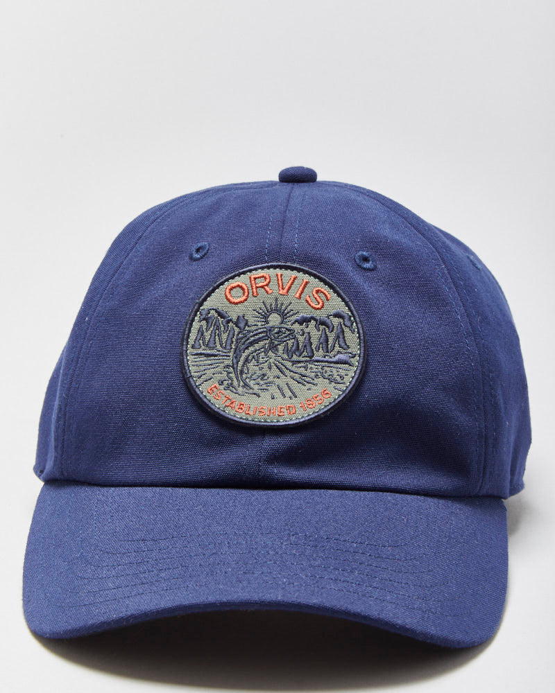 DS Vintage Orvis Navy Patch Canvas Baseball Cap - OS