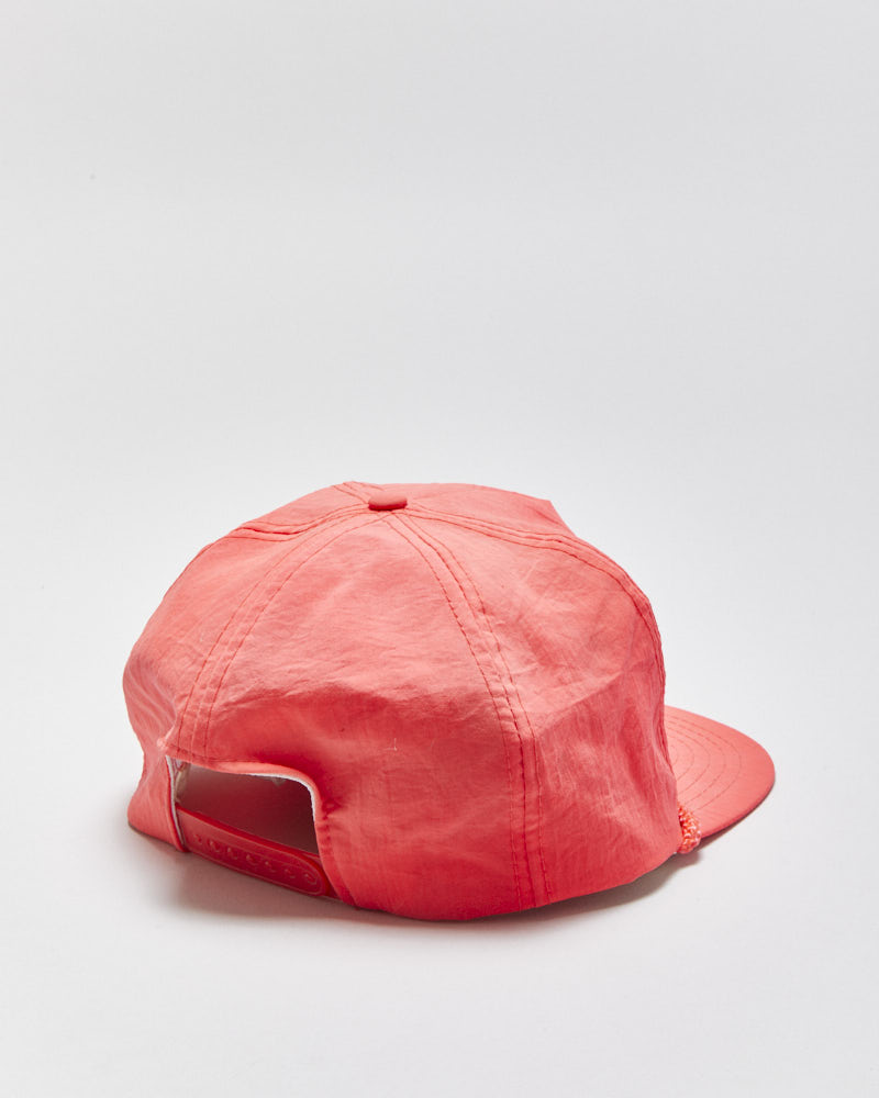 DS Vintage 1994 CF National Hockey Championships Neon Pink Rope Peak Flat Brim Trucker Hat - OS