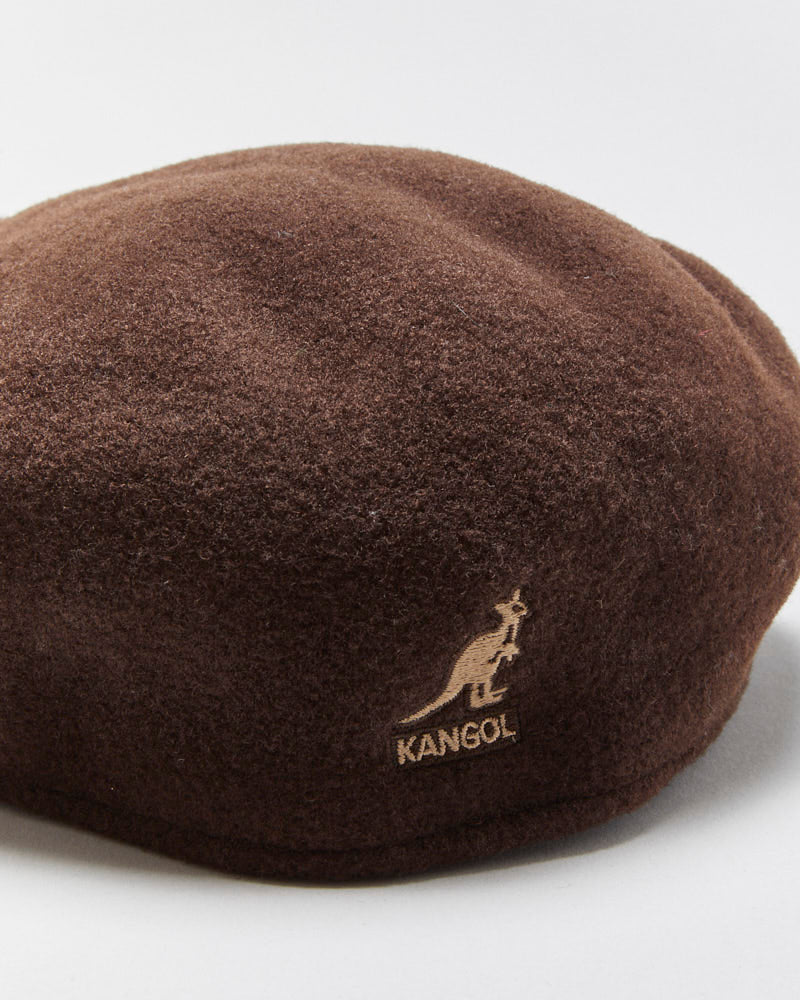 Vintage Y2K 00s Kangol Brown Wool 504 Flat Cap - S