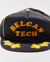 DS Vintage 1980s Belcan Tech Golf Leaf Flat Brim Trucker Hat - OS