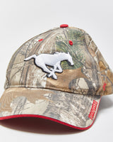 Vintage '47 Brand Calgary Stampeders Realtree Camo CFL Velcro Baseball Cap - OS