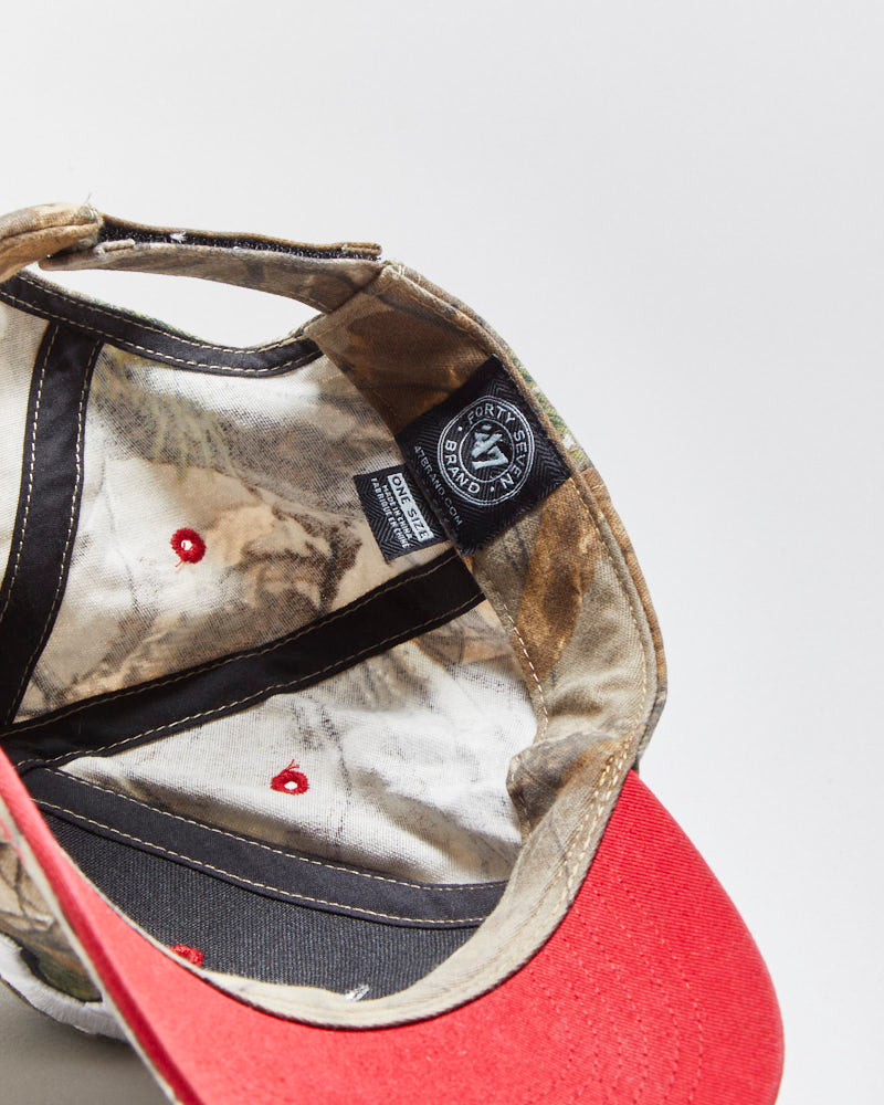 Vintage '47 Brand Calgary Stampeders Realtree Camo CFL Velcro Baseball Cap - OS