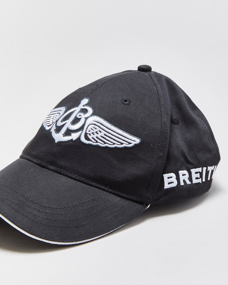 Vintage Breitling Watches Canvas Embroidered Baseball Cap - OS