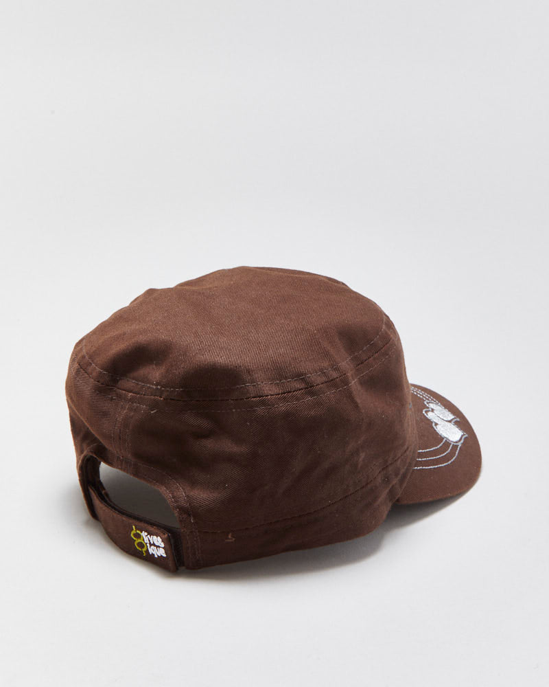 DS Vintage Y2K 00s Live &amp; Ique Bead Embellished Canvas Velcro Army Cap - OS