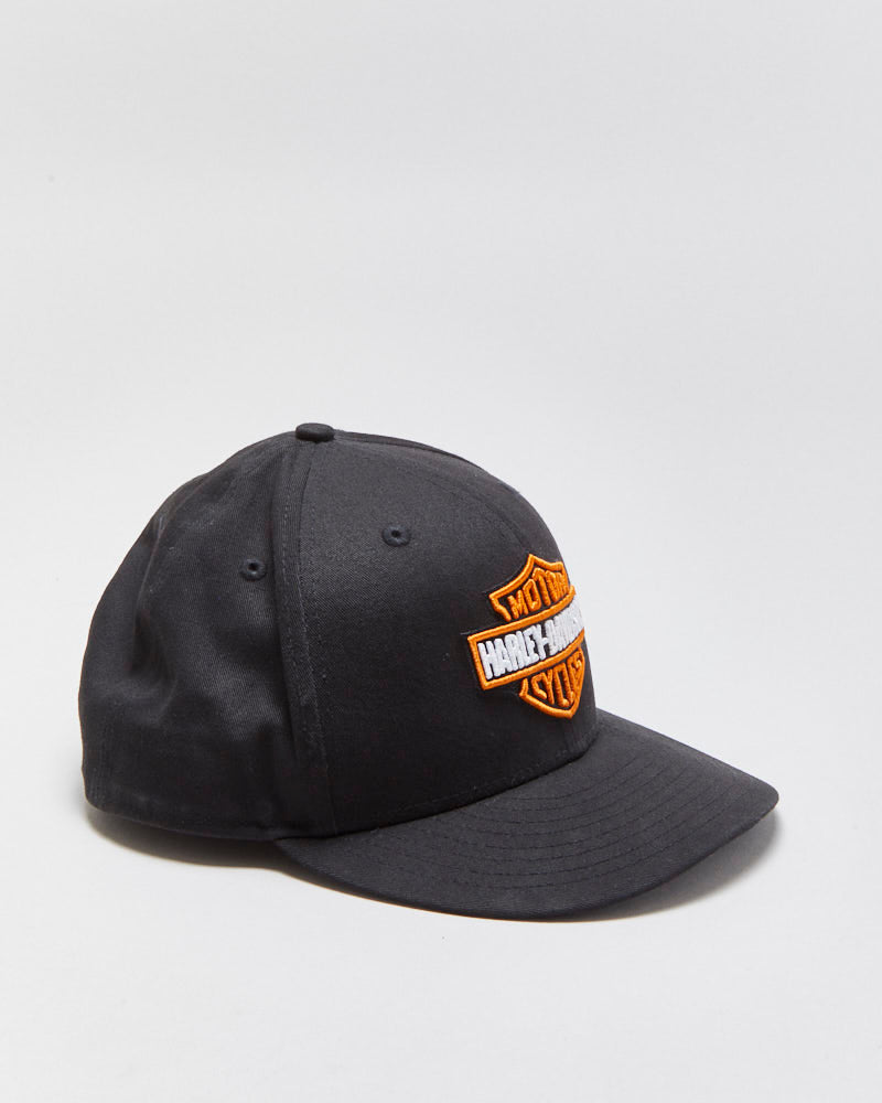 Vintage Harley Davidson New Era 59 Fifty Classic Badge Fitted Baseball Cap - 7 1/2