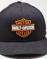 Vintage Harley Davidson New Era 59 Fifty Classic Badge Fitted Baseball Cap - 7 1/2