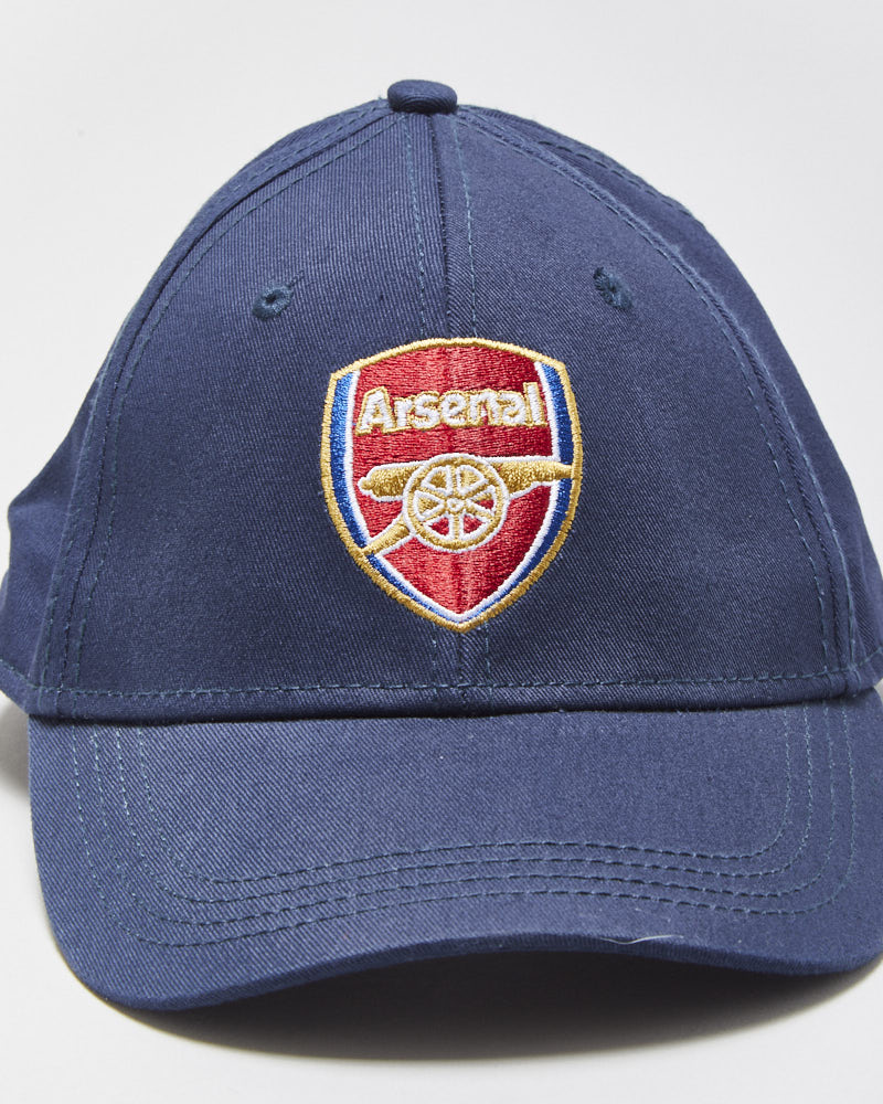 DS Vintage Arsenal FC Navy Canvas Velcro Football Baseball Cap - OS