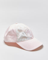 Vintage Y2K 00s Manchester United FC Baby Pink Contrast Canvas Velcro Football Cap - OS