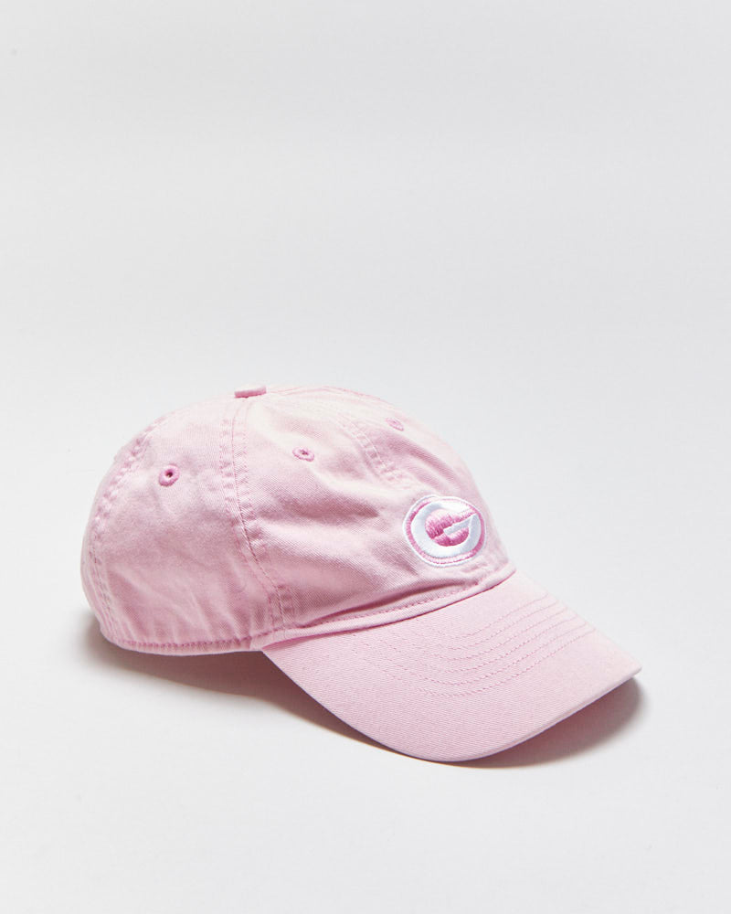 DS Vintage Y2K 00s Reebok Green Bay Packers Baby Pink Canvas NFL Baseball Cap - OS