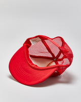 DS Vintage 1980s Coca Cola Puff Print Flat Brim Trucker Hat - OS