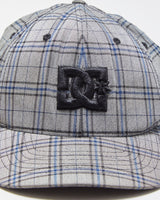 Vintage Y2K 00s DC Shoe Co. Plaid Canvas FlexFit Baseball Cap - S/M