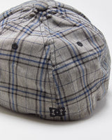 Vintage Y2K 00s DC Shoe Co. Plaid Canvas FlexFit Baseball Cap - S/M