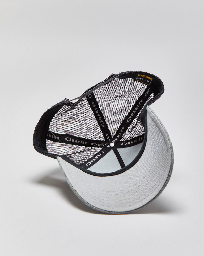 Vintage Oakley Tweed Canvas Classic Mid Trucker Hat - S/M