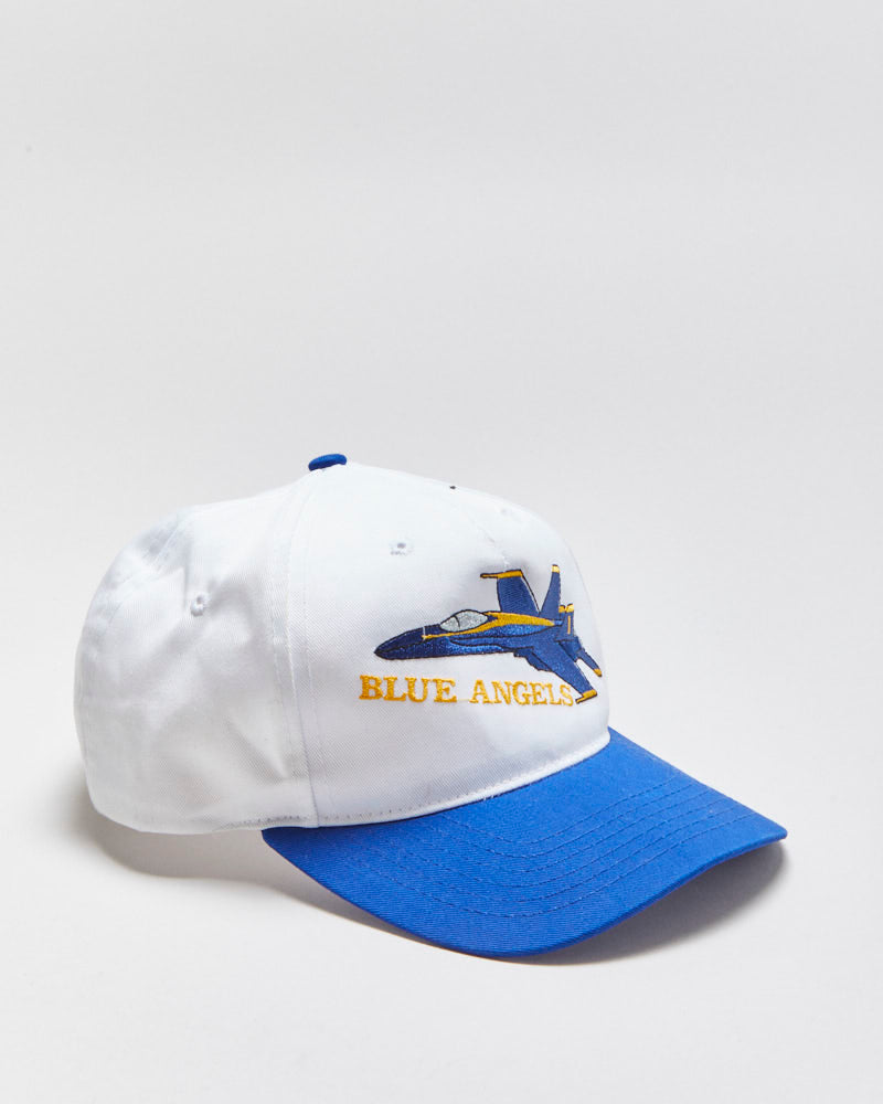 Vintage 1990s Blue Angels Embroidered Snapback Baseball Cap - OS