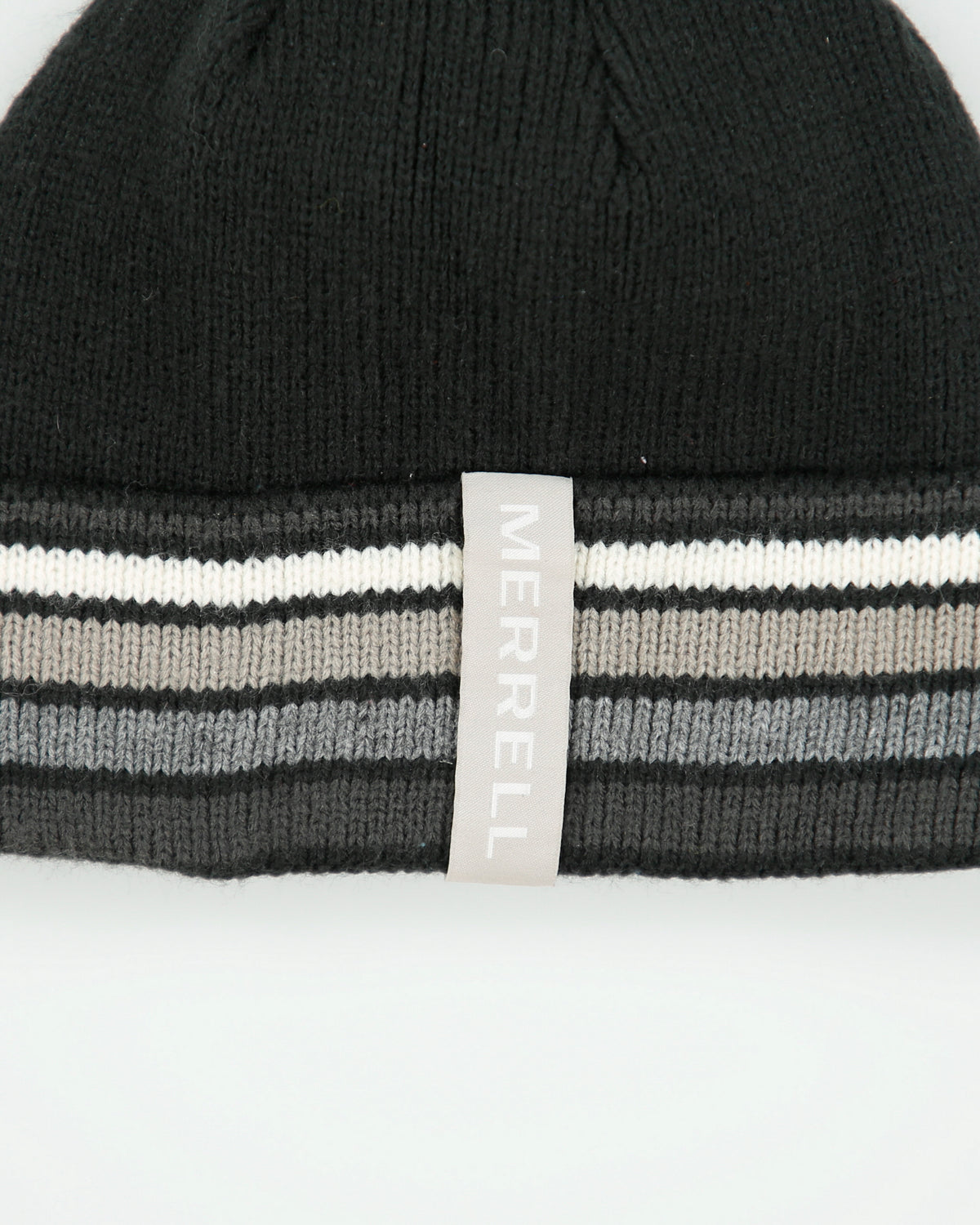Merrell Striped Ribbed Knit Beanie - OS