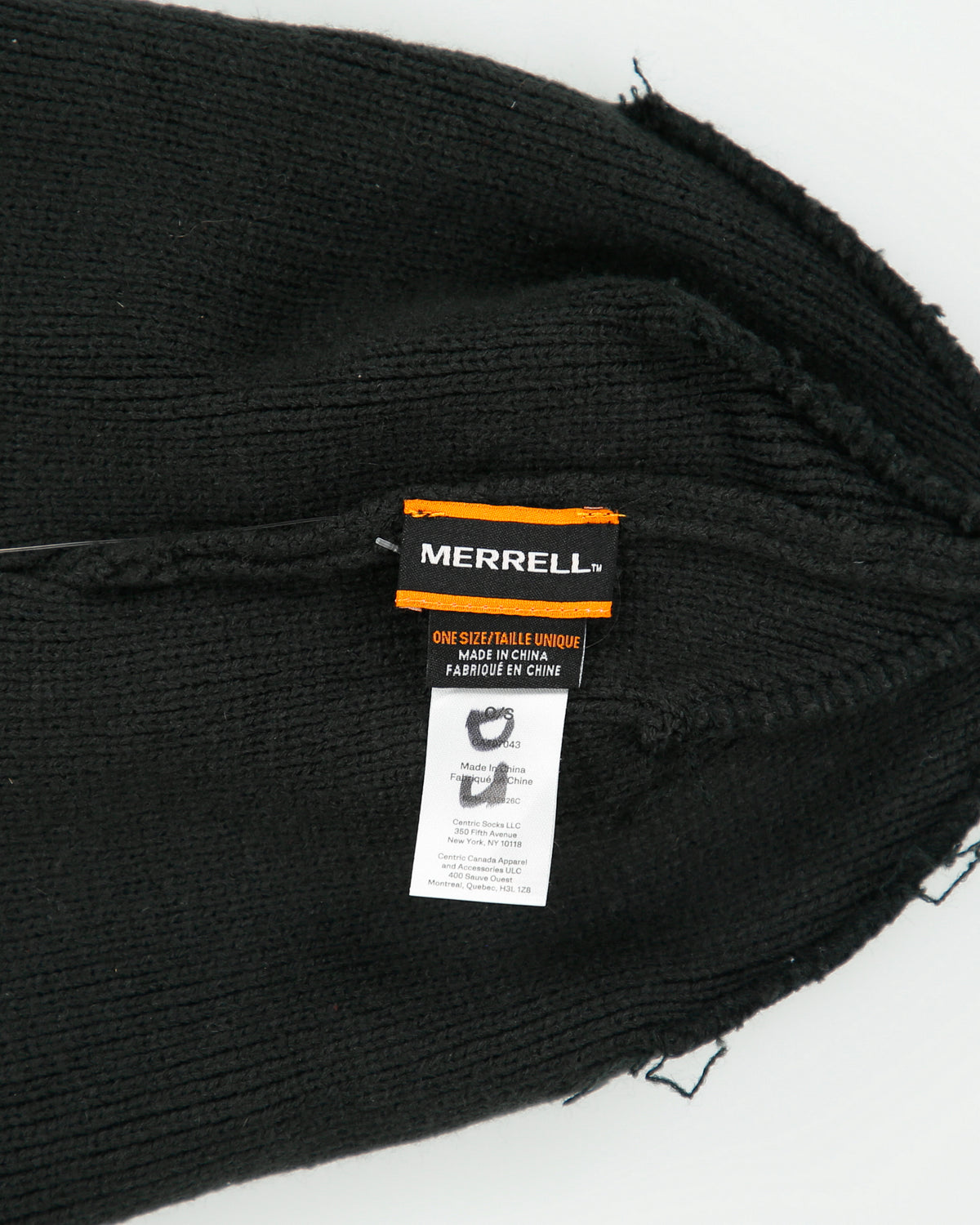 Merrell Striped Ribbed Knit Beanie - OS