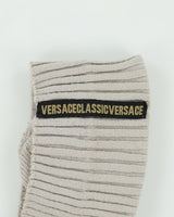 Vintage Y2K 00s Versace Classic Ribbed Knit Beanie - OS