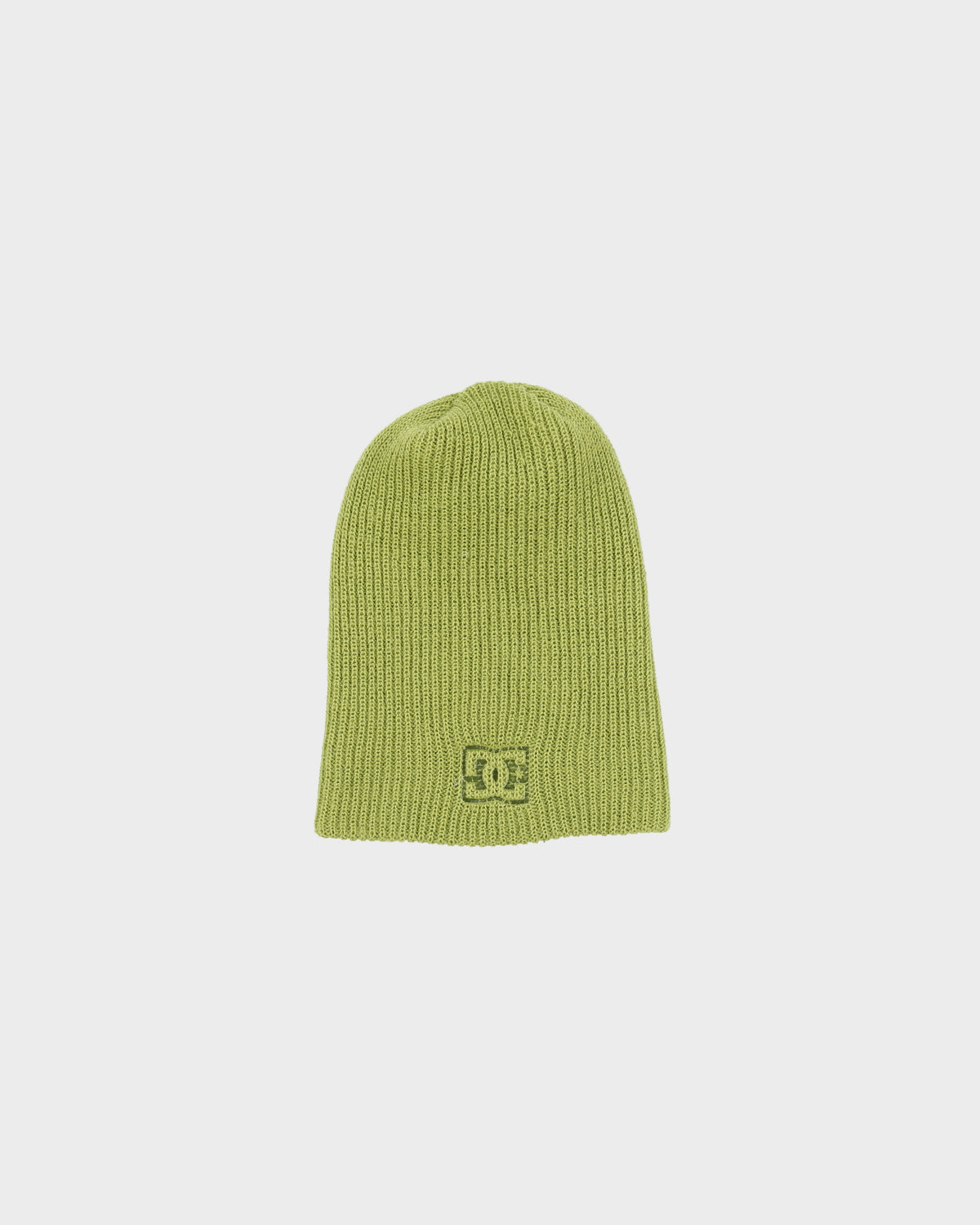 Vintage Y2K 00s DC Shoe Co. Made In America Ribbed Knit Beanie - OS