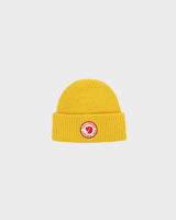 DS Fjall Raven Mustard Heavy 1960 Logo Wool Knit Ribbed Beanie - OS