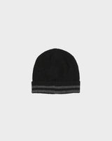 Vintage Polo Ralph Lauren Logo Embroidered Striped Wool Blend Knit Ribbed Beanie - OS