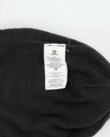 Salomon Charcoal Fleece Lined Embroidered Knit Skullcap Beanie - OS