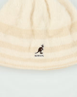 Vintage Y2K 00s Kangol Cream Angora Wool Knit Skullcap Beanie - OS