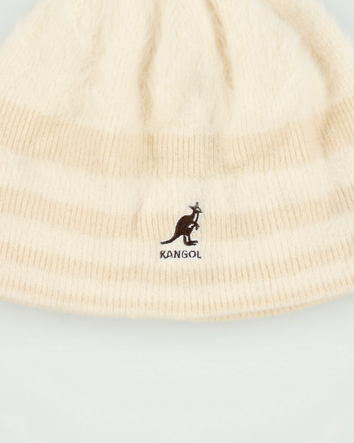 Vintage Y2K 00s Kangol Cream Angora Wool Knit Skullcap Beanie - OS