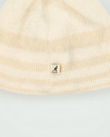 Vintage Y2K 00s Kangol Cream Angora Wool Knit Skullcap Beanie - OS