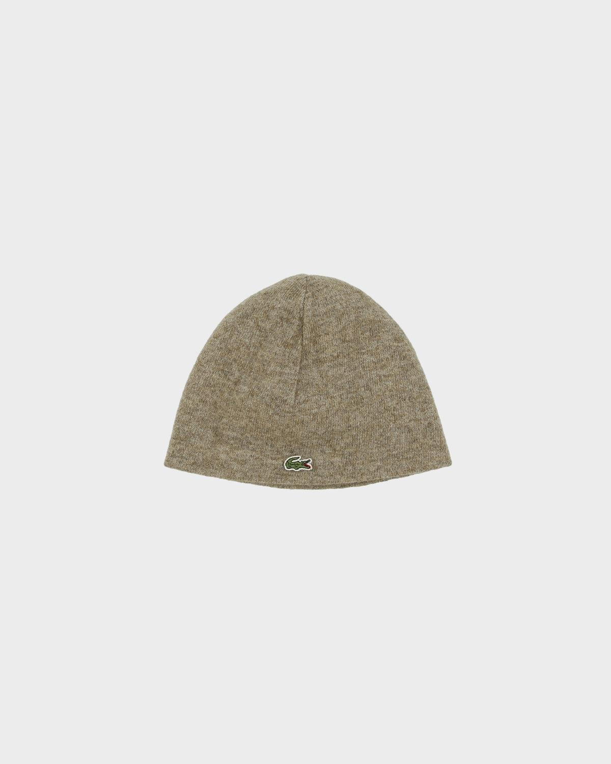 Vintage Lacoste Reversible Wool Croc Pique Knit Skullcap Beanie - S/M