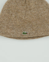Vintage Lacoste Reversible Wool Croc Pique Knit Skullcap Beanie - S/M