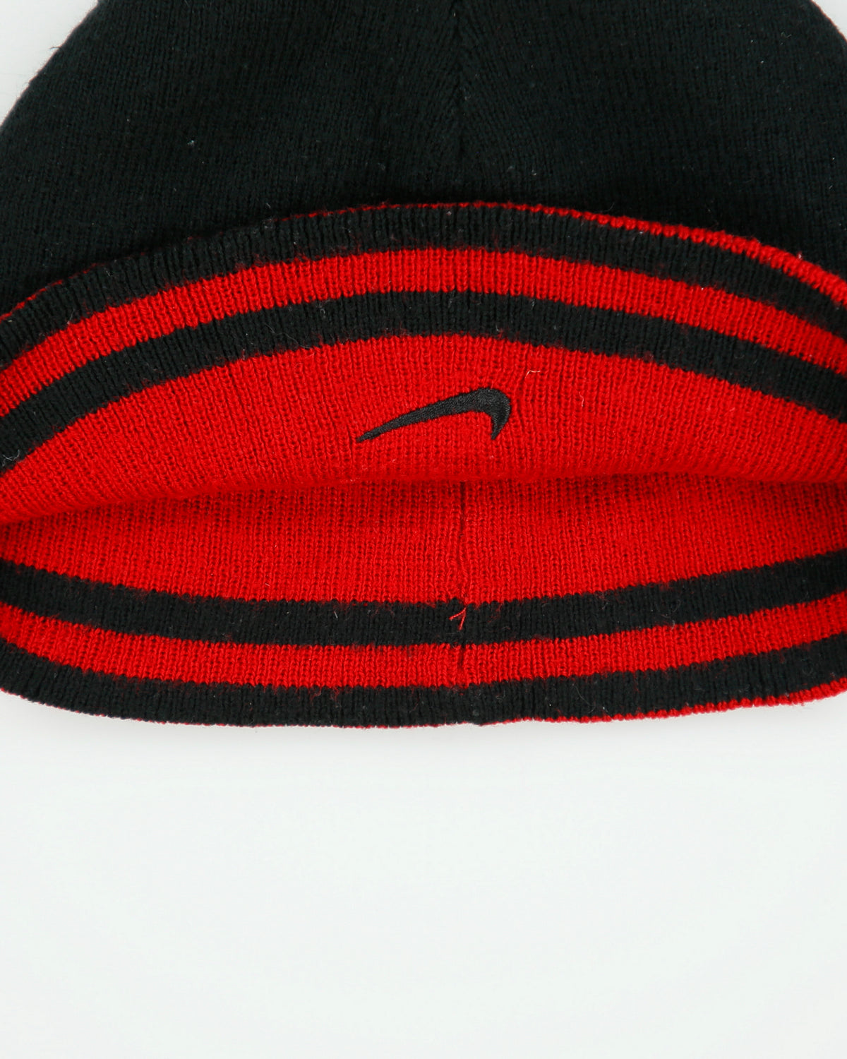 Vintage Y2K 00s Nike Reversible Swoosh Knit Skullcap Beanie - OS