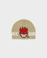 Vintage 1990s Spitfire Wheels Wool Ribbed Knit Skullcap Beanie - OS