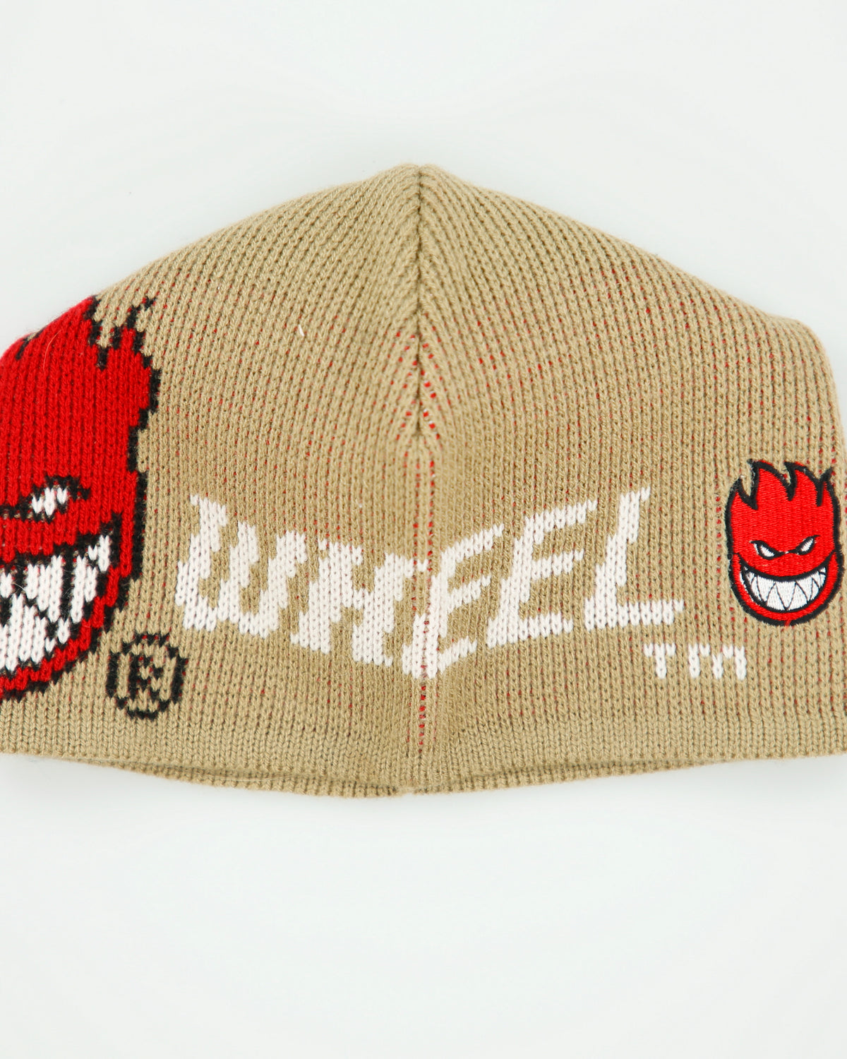 Vintage 1990s Spitfire Wheels Wool Ribbed Knit Skullcap Beanie - OS