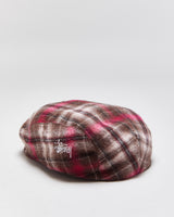 Vintage Y2K 00s Stussy Plaid Wool Flat Cap - L/XL
