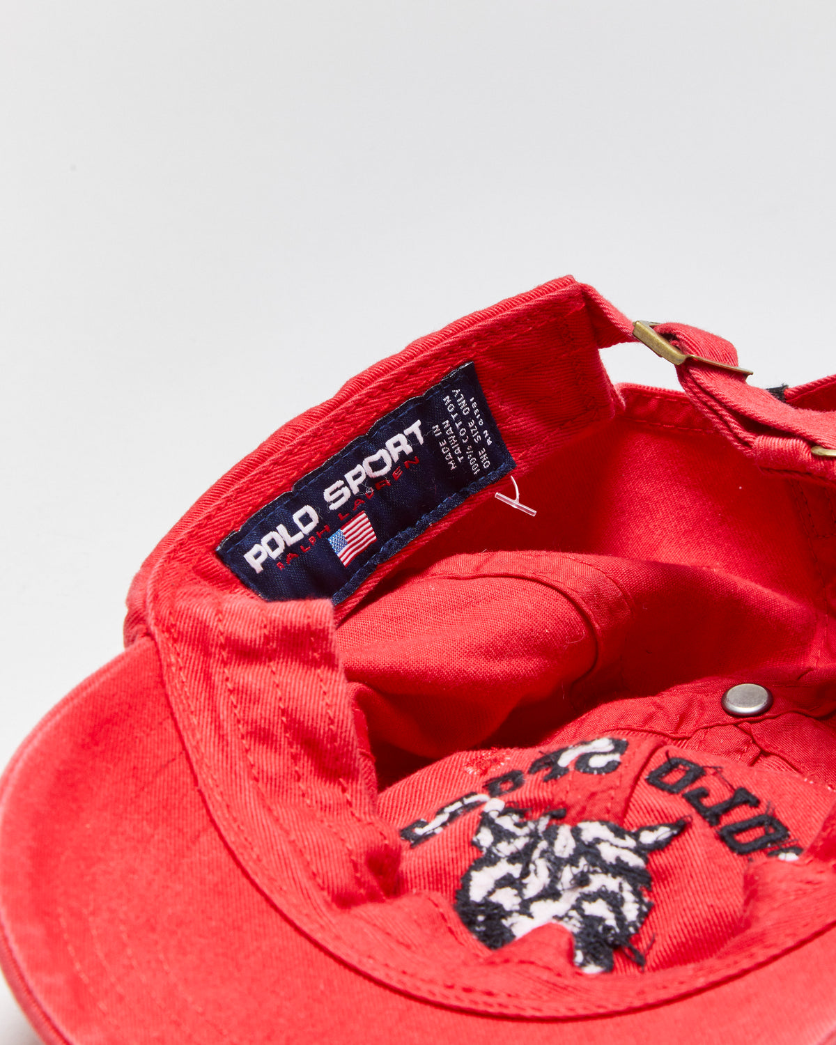 Vintage Y2K 00s Ralph Lauren Polo Sport Tiger Athletics Canvas Baseball Cap - OS