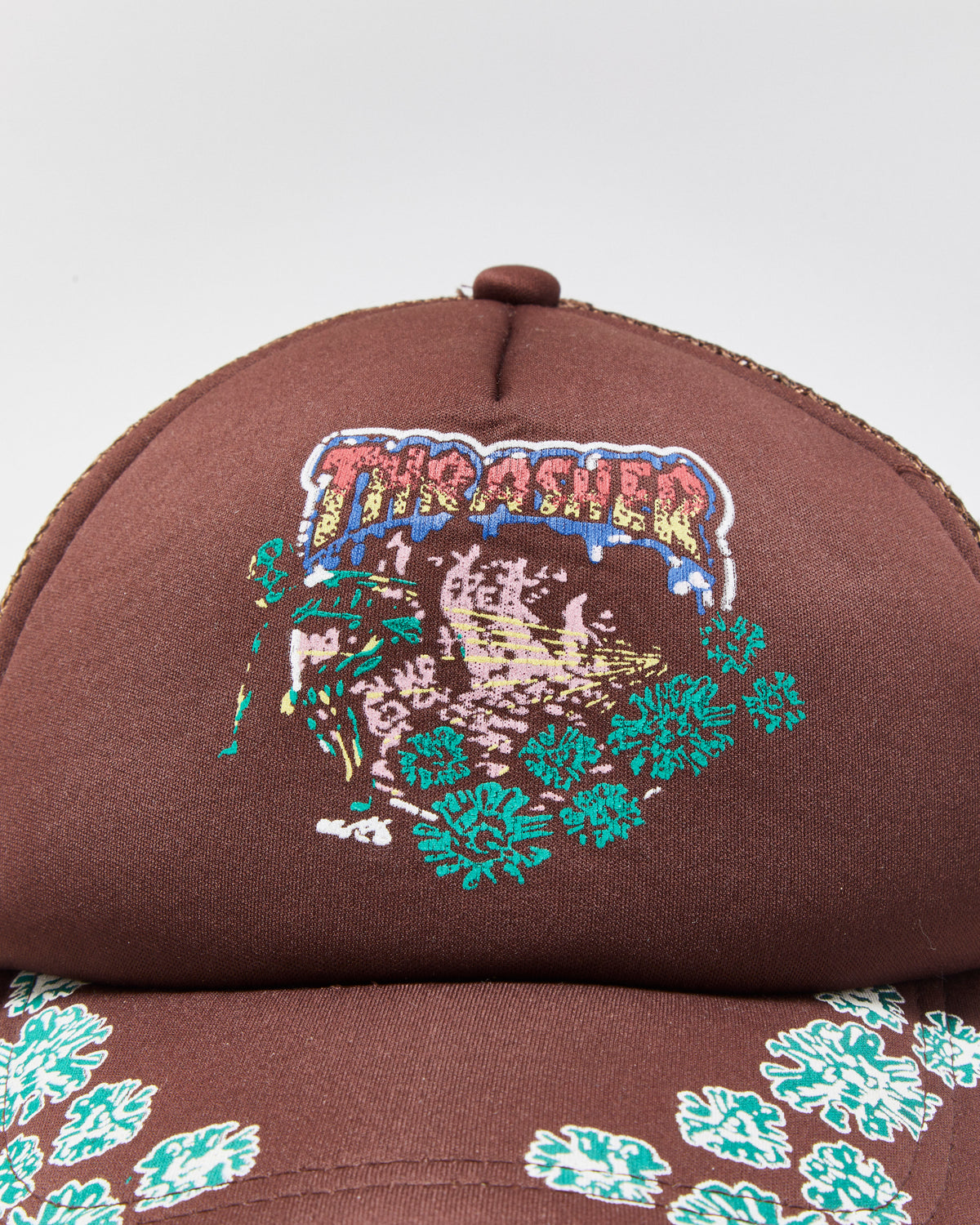 Vintage Y2K 00s Thrasher Skate Aloha Trucker Hat - OS