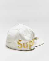 Vintage F/W 2007 Supreme x New Era 59Fifty Wool Gold Embroidered 'World Famous' Fitted Baseball Cap - 7 3/8