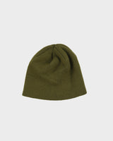 Vintage Y2K 00s Kangol Khaki 'Cuffless Pull On' Skullcap Rib Knit Beanie - OS
