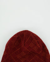 Vintage Y2K 00s Burton Diamond Knit Rib Skullcap Beanie - OS